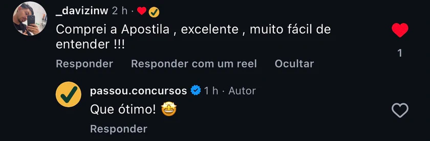 Print de feedback de aluno 4