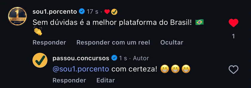 Print de feedback de aluno 5