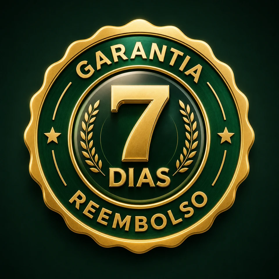 Selo de garantia de 7 dias com reembolso